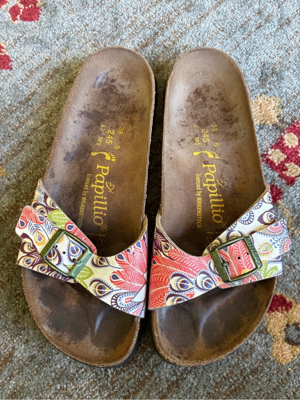 Papillio by birkenstock leather sandals womens 7